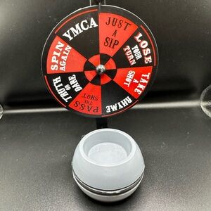 Spin the Wheel Drinking Game Set - Red and Black